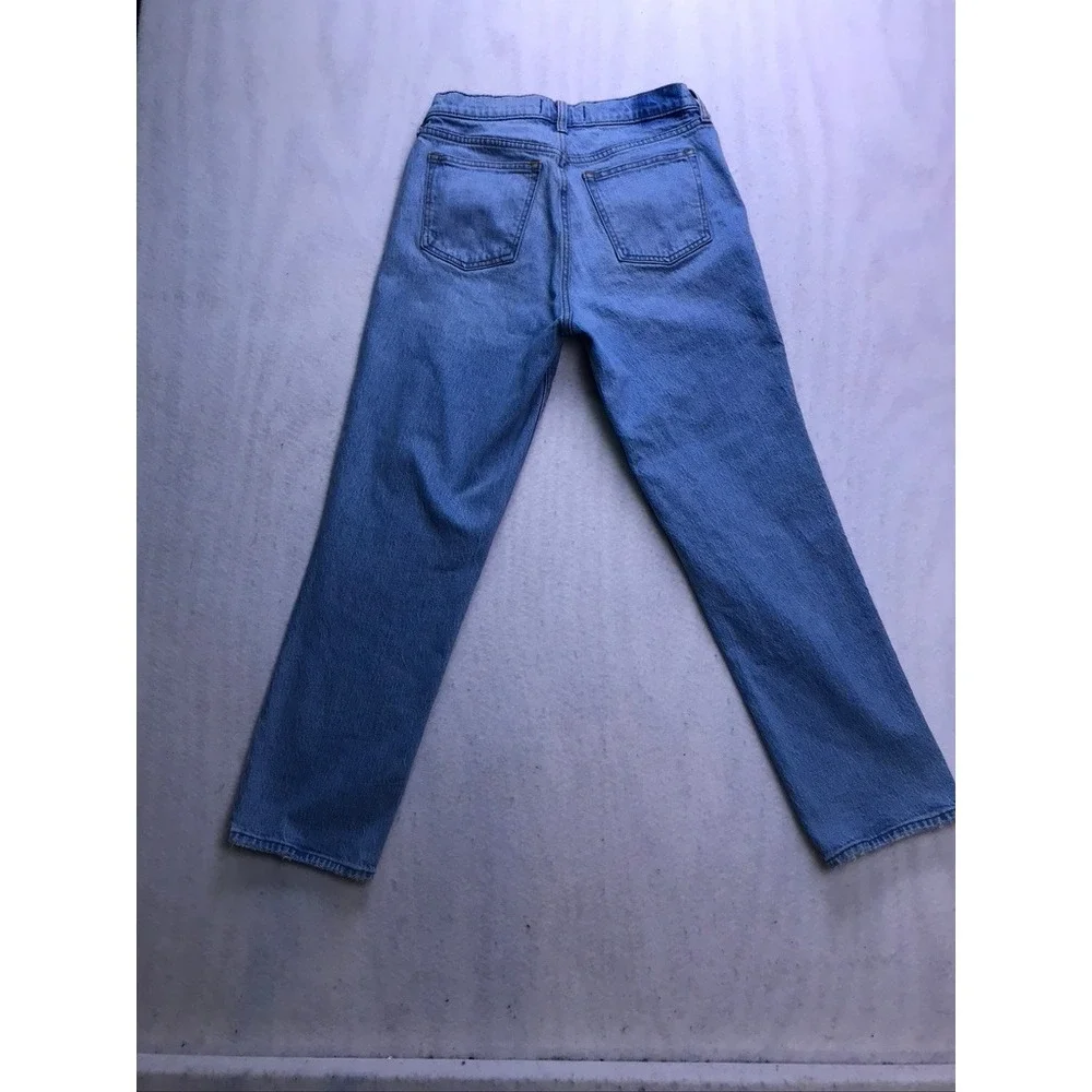 Abercrombie & Fitch‎ 90s Straight Jeans Womens 27/4S Light wash Curve Love